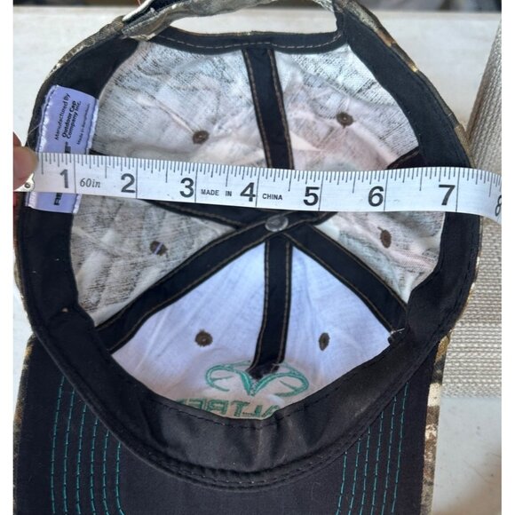 Ladies Realtree Max-5 Camo Teal Blue Baseball Cap Adjustable ONE SIZE (NWT) - Picture 8 of 10